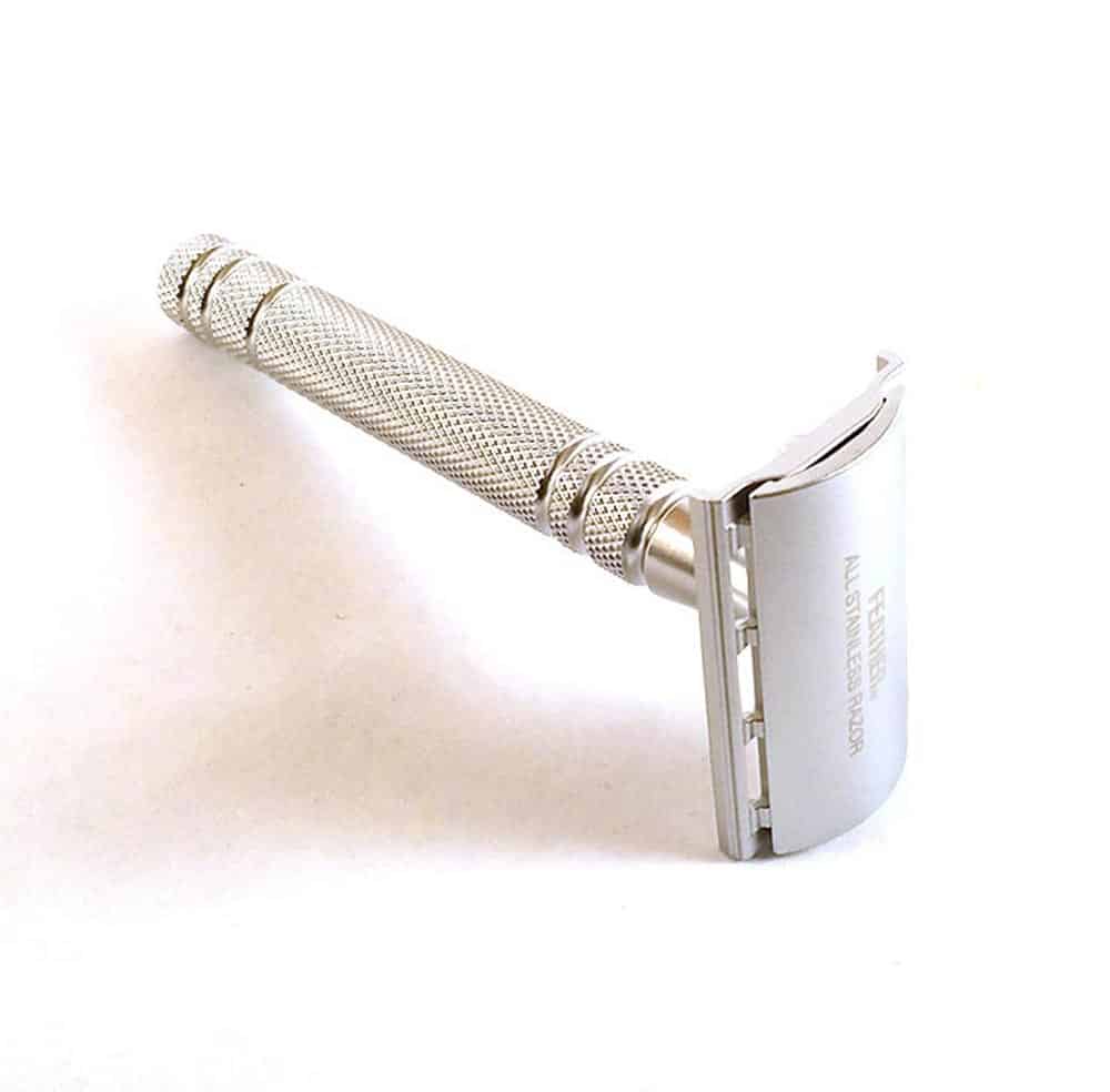 Feather All Stainless Steel Double-Edge Razor