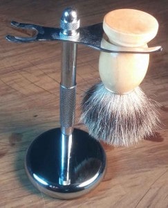 Shaving Brush and Razor Stand