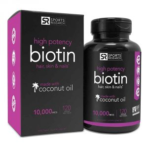 Biotin High Potency with Coconut Oil