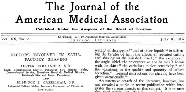 Factors Involved in Satisfactory Shaving - 1937