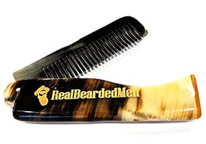 Real Bearded Men Ox Horn Beard Comb