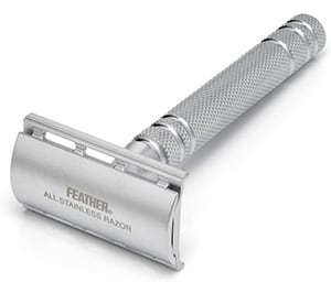 Feather All Stainless Steel Safety Razor