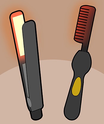 Use Heat to straighten beard