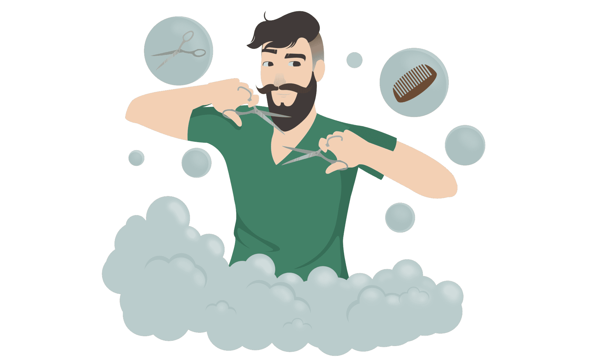 The Best Way To Trim a Beard with Scissors